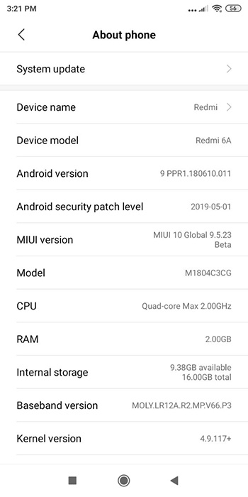 Download Xiaomi Redmi 6 and 6A first Alpha ROM of Android Pie