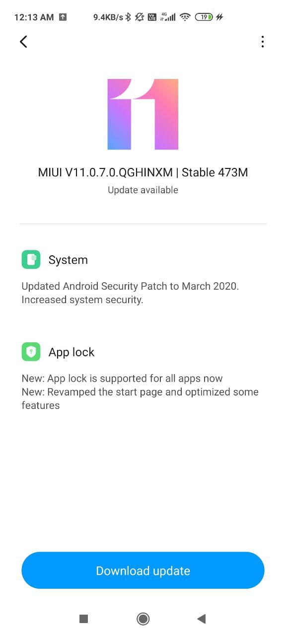  Poco X2 MIUI 11.0.7.0 Android Q Stable Update Download