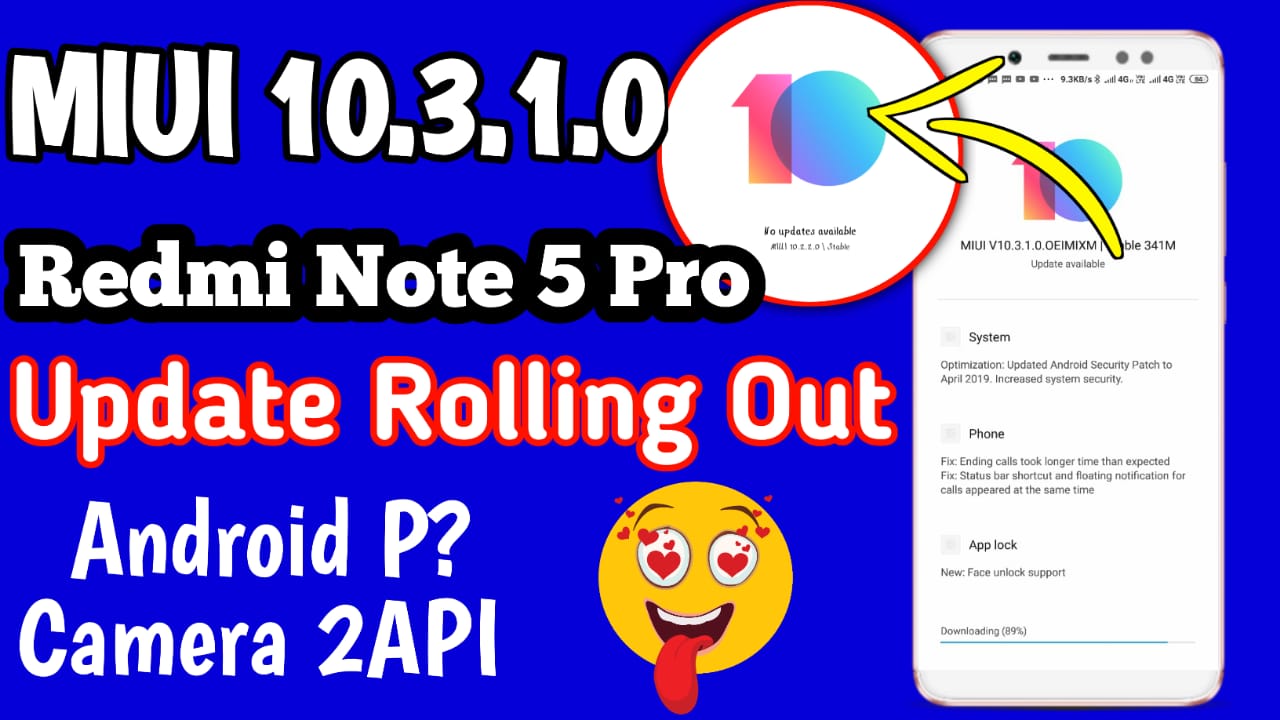MIUI 10.3.1.0 Redmi Note 5 Pro: MIUI 10.3.1.0 ROM Download