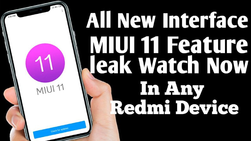 First official looks of MIUI 11 Interface Leak, Watch Full New Features of MIUI 11, MIUI 11 Launch Date is....